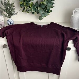 Aerie Deep Red Knit Pullover